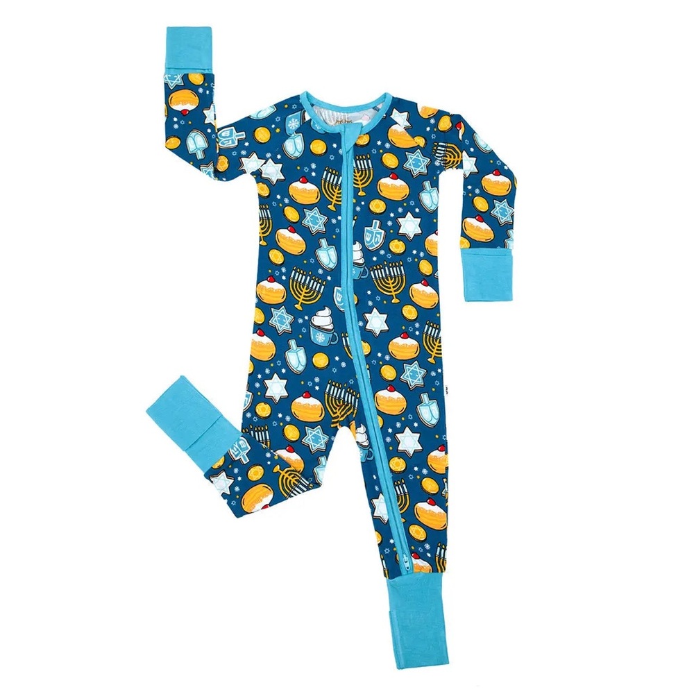 Little Sleepies Hanukkah Sweets print newborn bamboo Zippy Pajamas